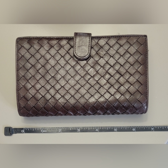 Bottega Veneta Handbags - Bottega Veneta Brown Woven Clutch
